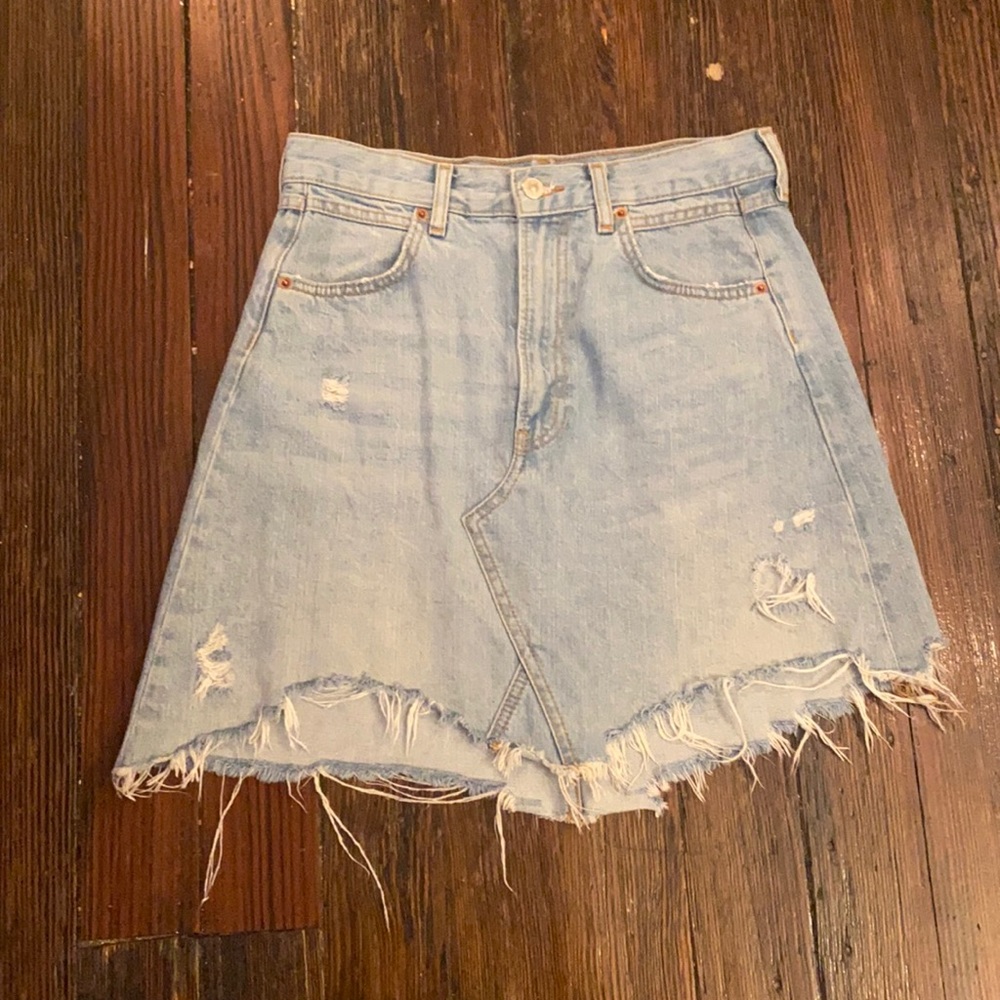 Zara premium denim skirt